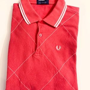 Fred Perry 100% Cotton Pique Mens Large